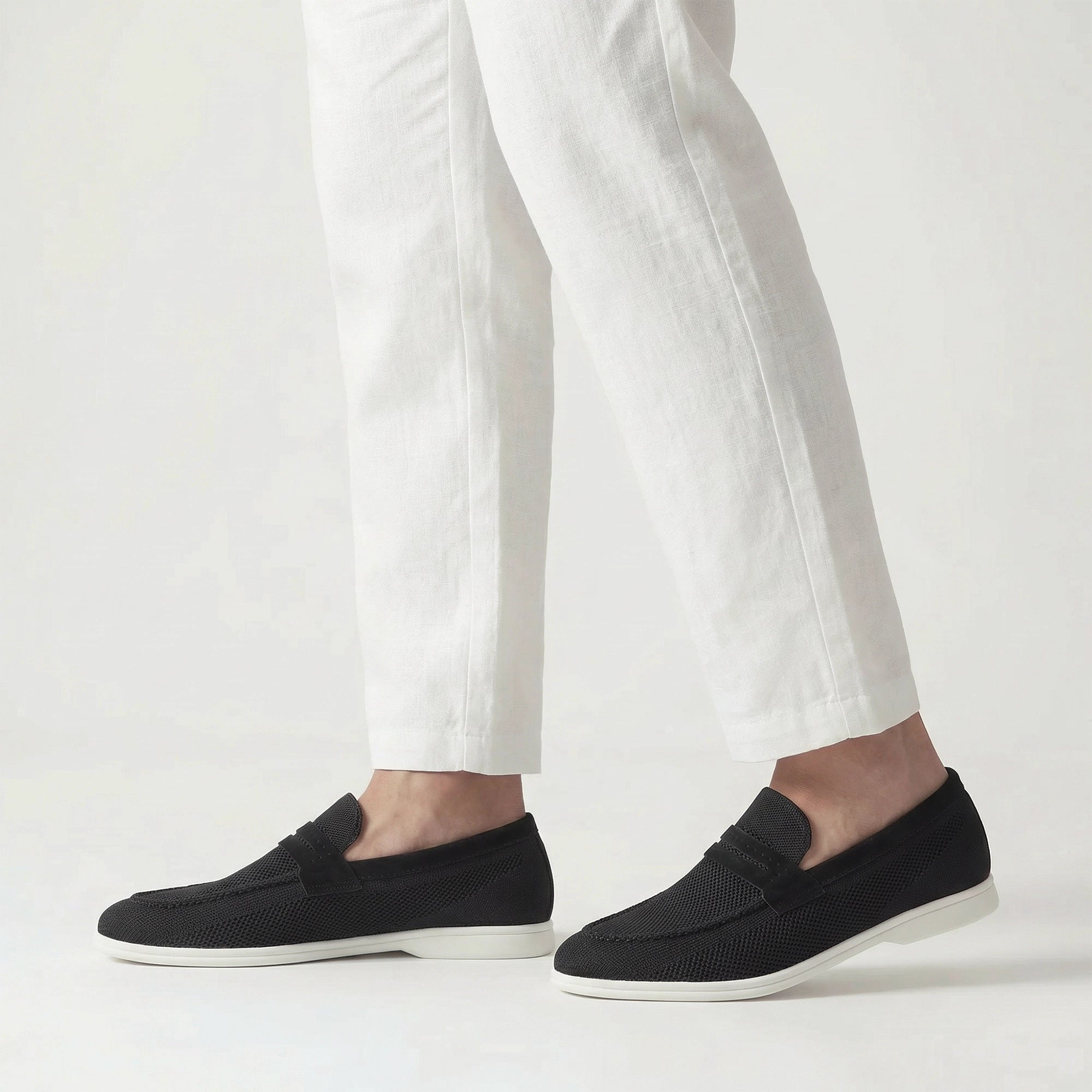 Zandov Penny Loafers- Black | Classic Penny Design with Modern Zandov Penny Loafers- Black | Classic Penny Design with Modern