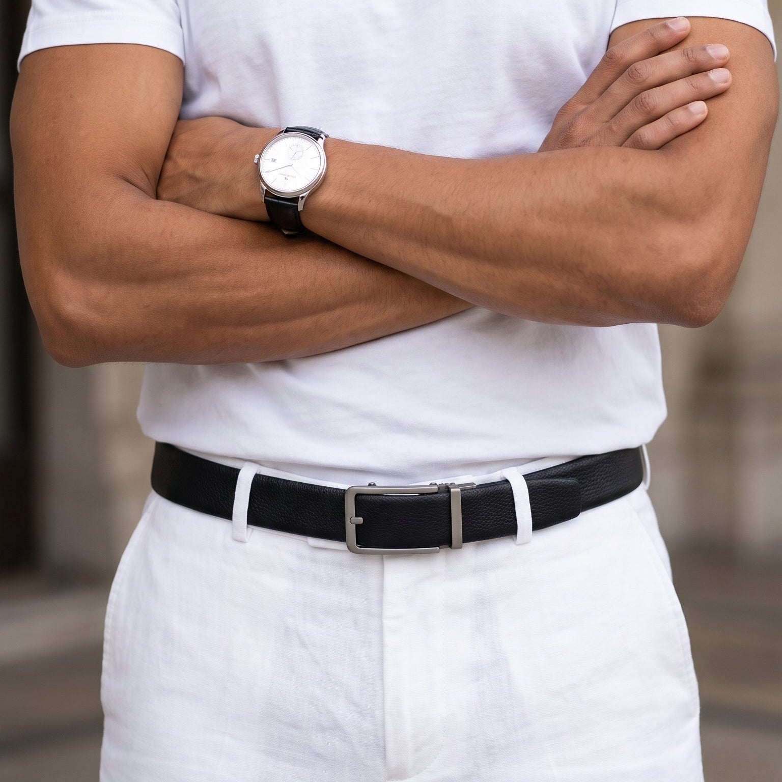 Auronzo Auto-Lock Belt - Silver Buckle