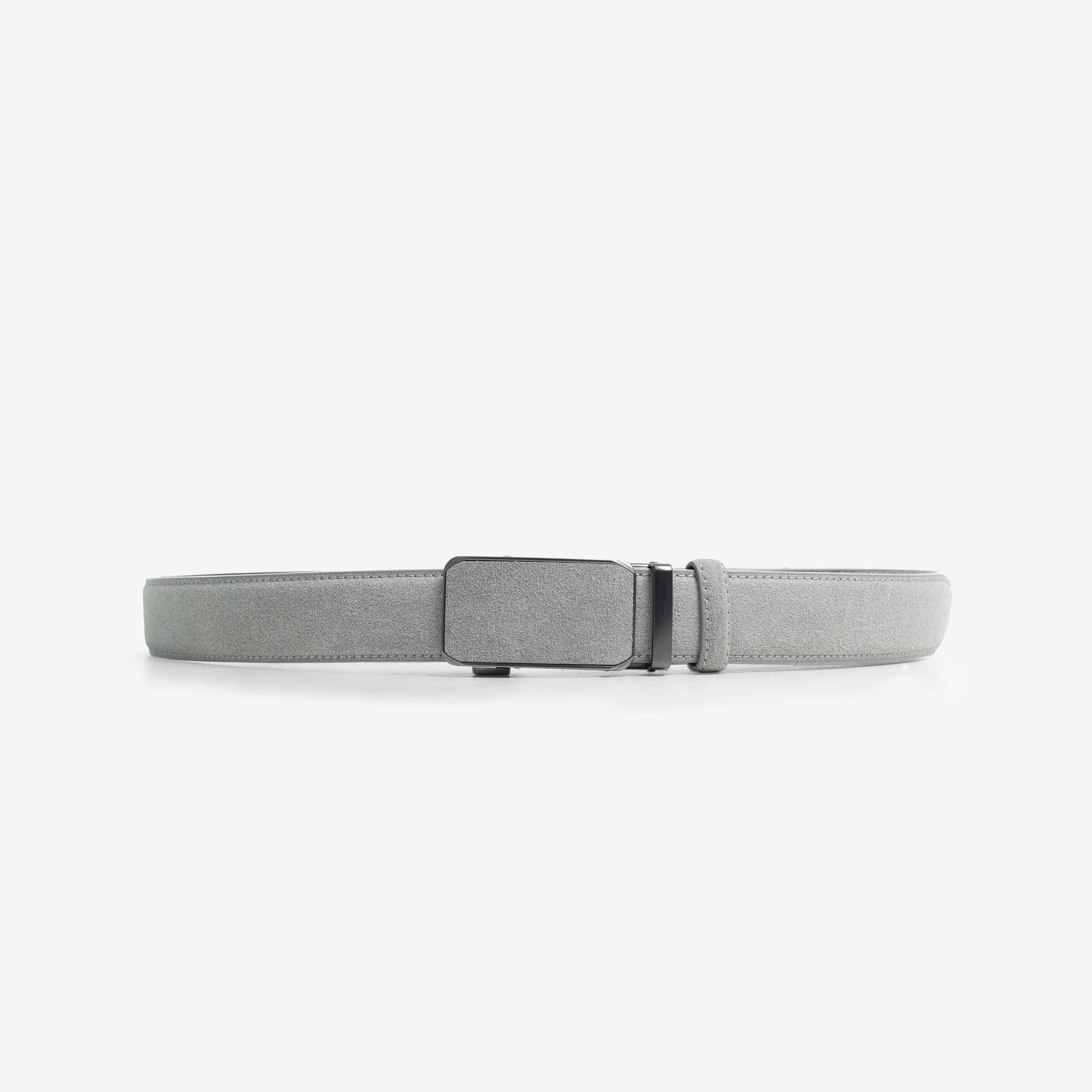 Alden Suede Auto-Lock Belt - Ash Grey