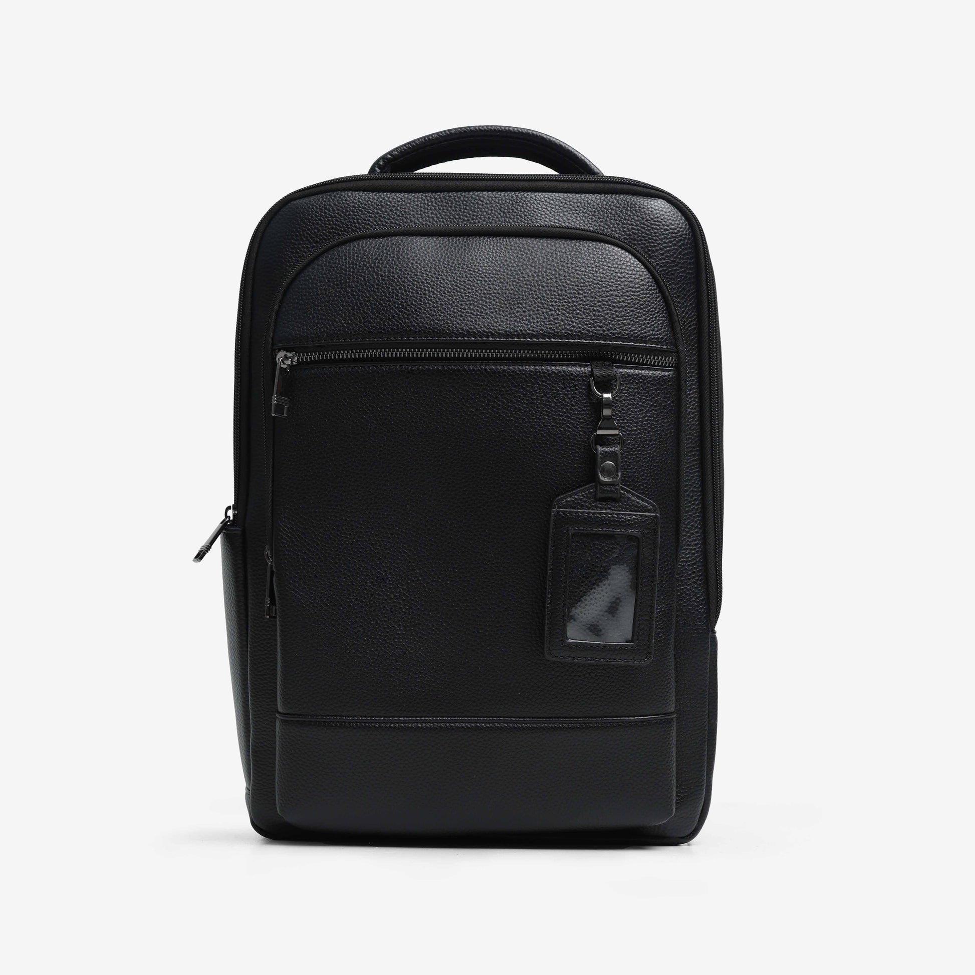 Textured Faux Leather Multifunctional Backpack