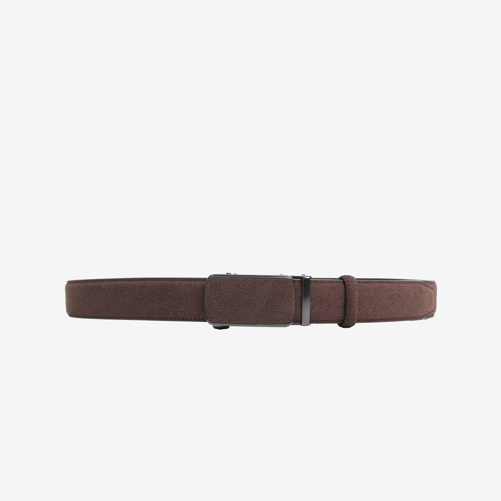 Alden Suede Auto-Lock Belt - Coffee