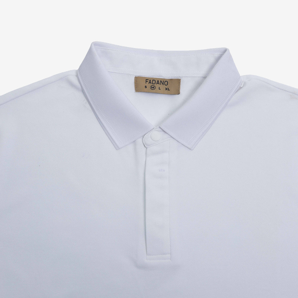 Signature Knit Polo - White