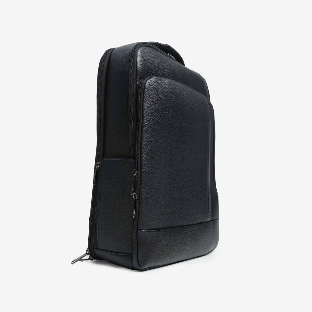 Textured Faux Leather Utility Backpack