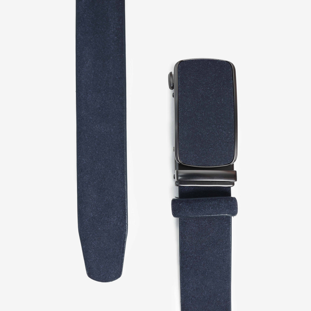 Alden Suede Auto-Lock Belt - Navy