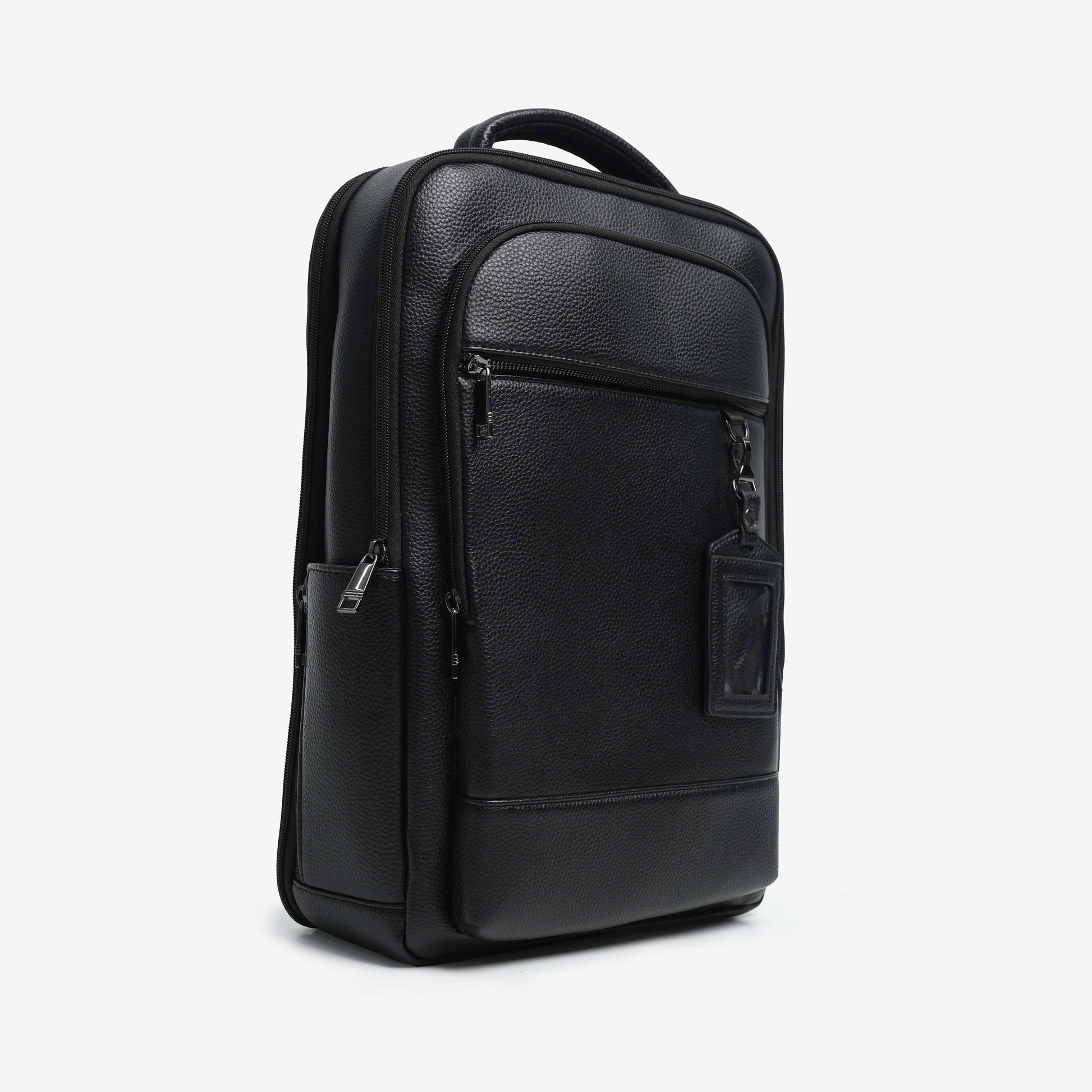 Textured Faux Leather Multifunctional Backpack