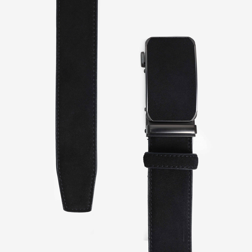 Alden Suede Auto-Lock Belt - Black