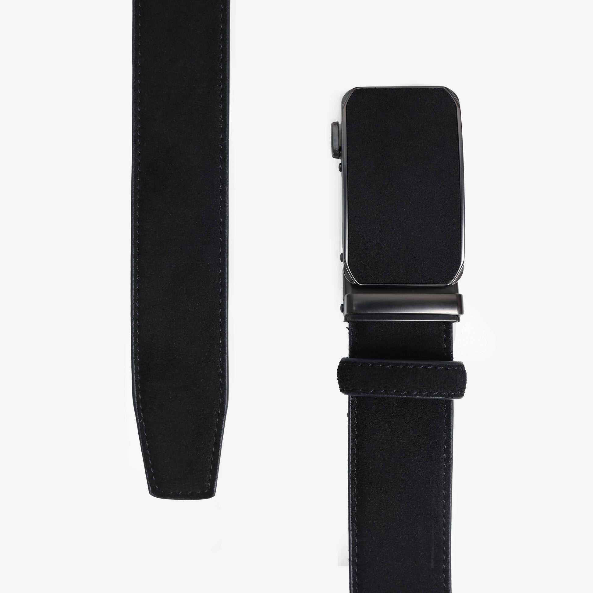 Alden Suede Auto-Lock Belt - Black