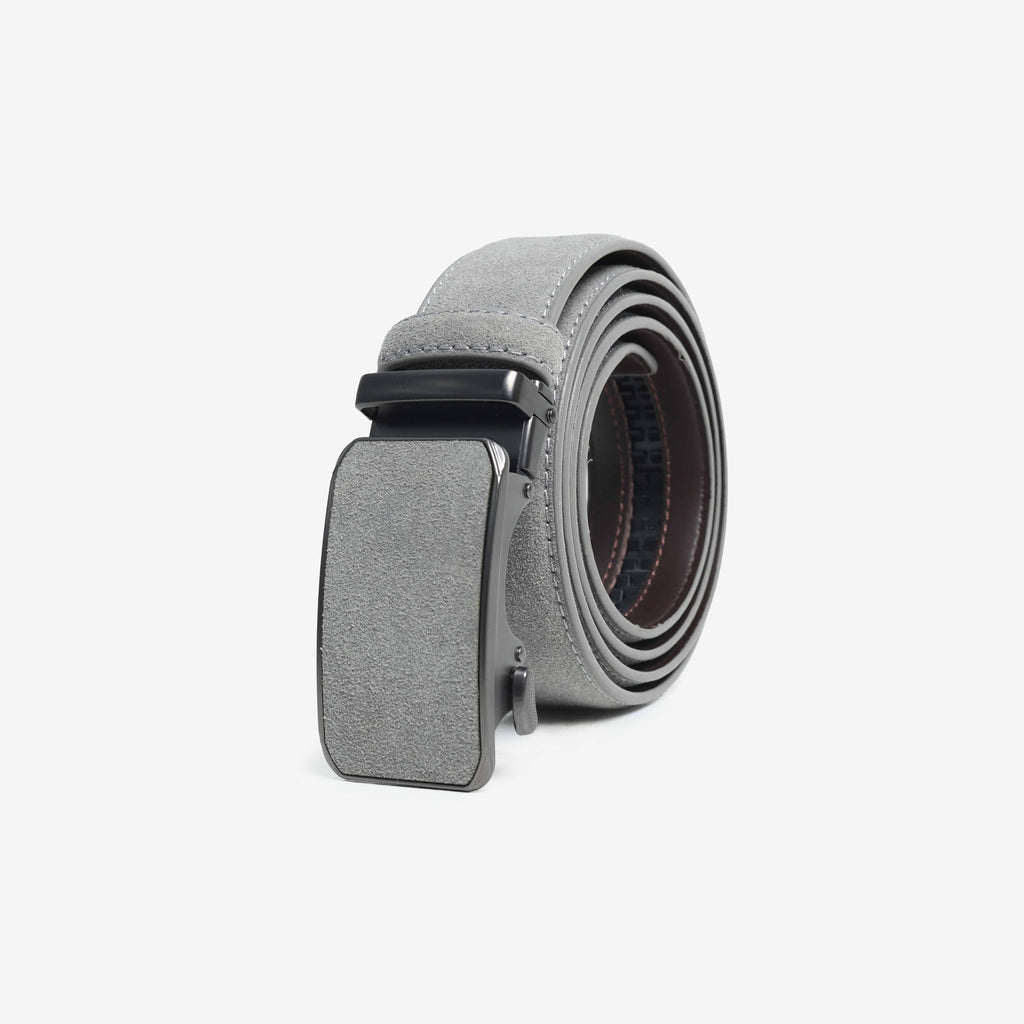 Alden Suede Auto-Lock Belt - Ash Grey