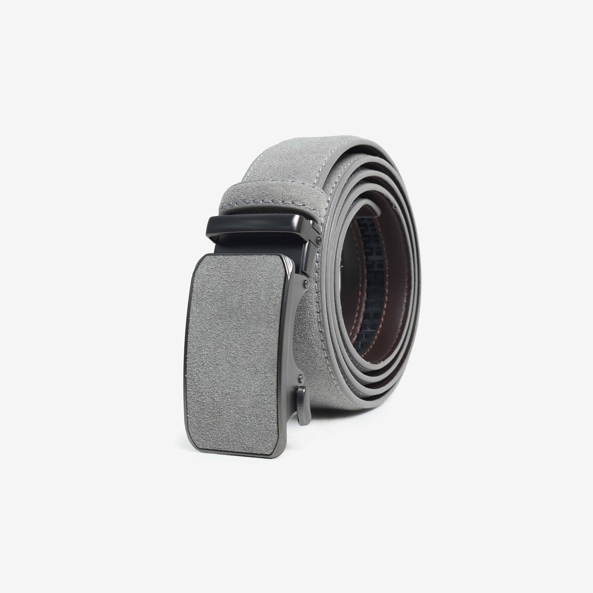 Alden Suede Auto-Lock Belt - Ash Grey