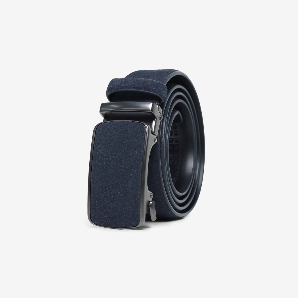 Alden Suede Auto-Lock Belt - Navy