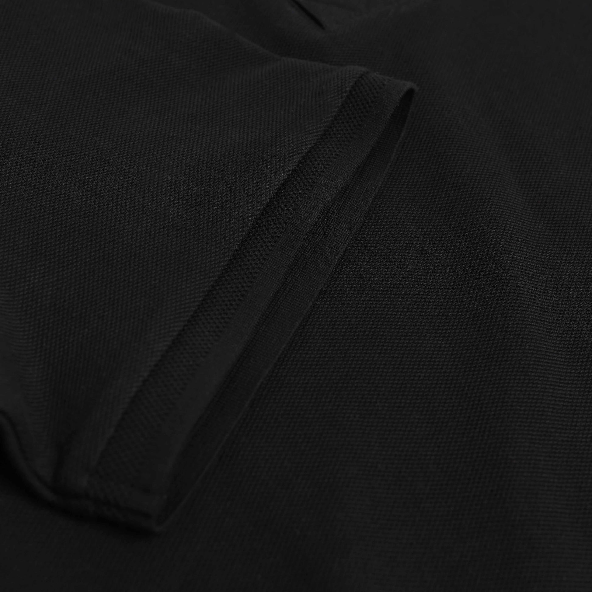 Cotton Textured Polo - ⁠ ⁠Black