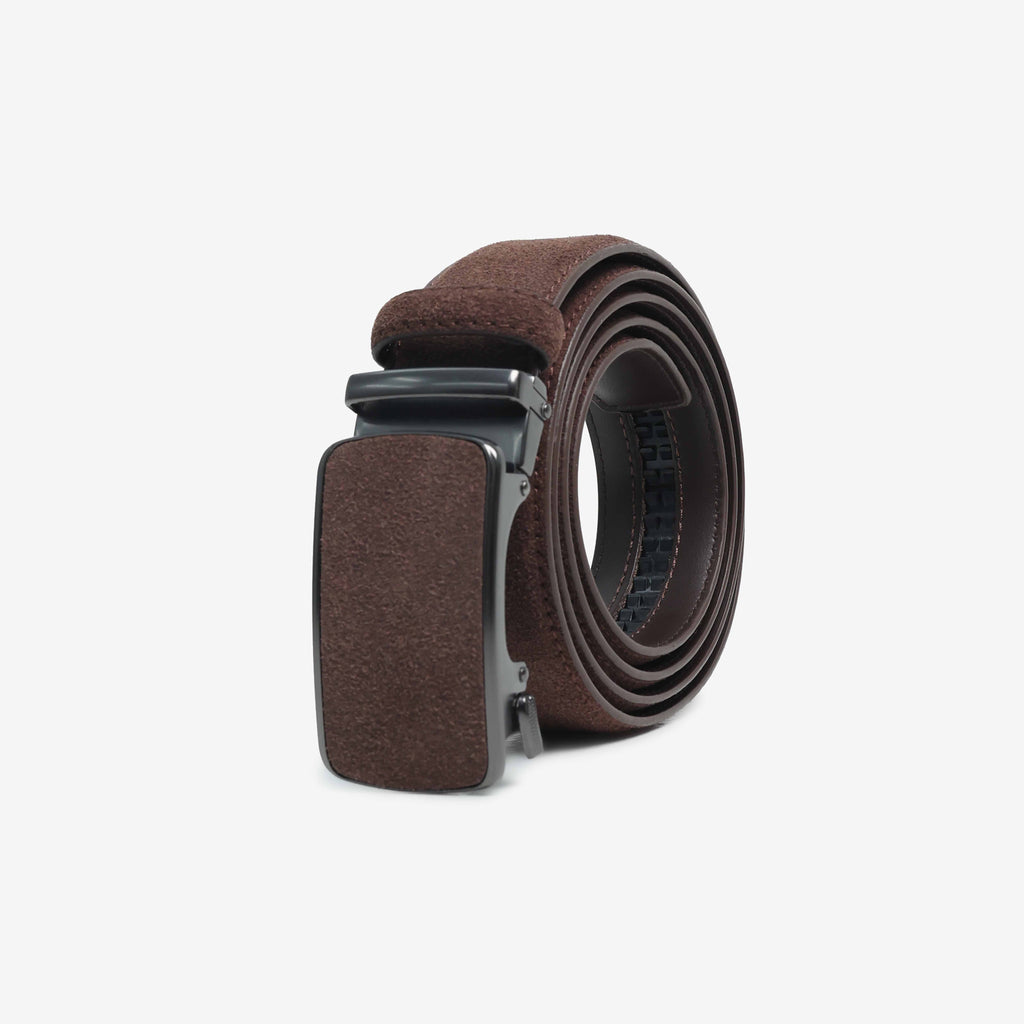Alden Suede Auto-Lock Belt - Coffee