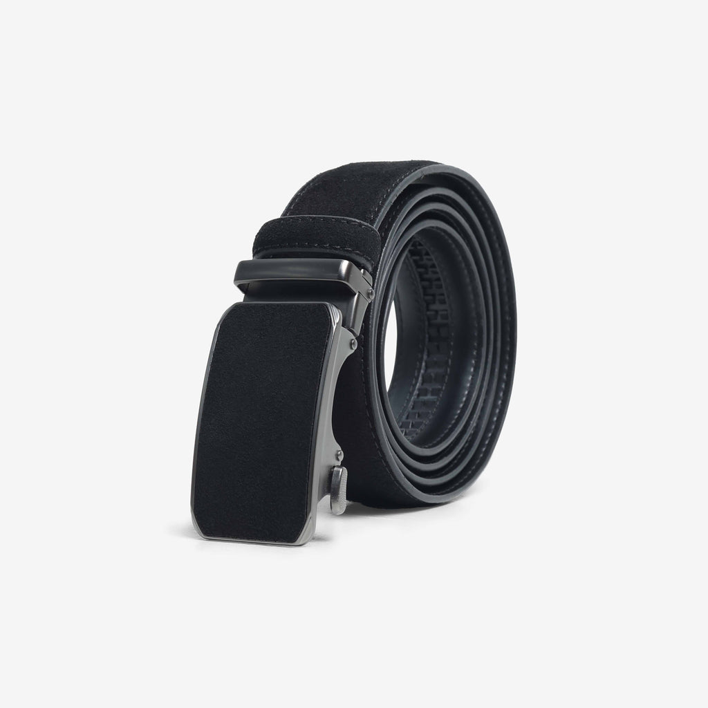 Alden Suede Auto-Lock Belt - Black