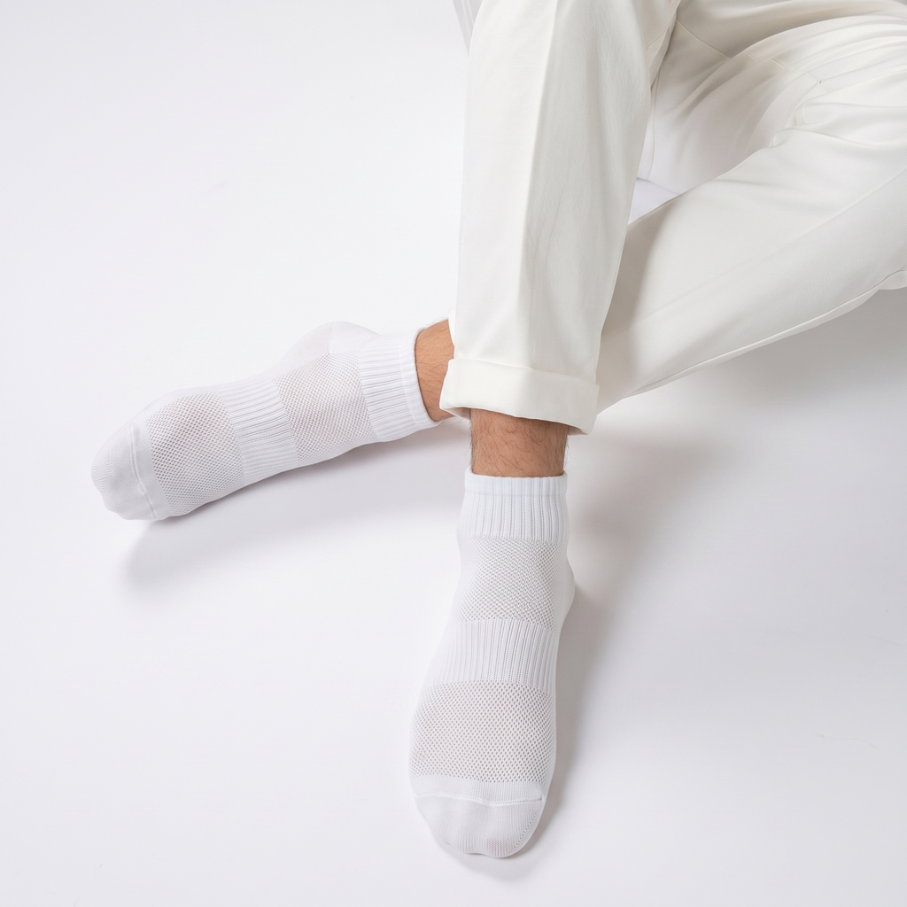 Dynamic Ankle Socks - White