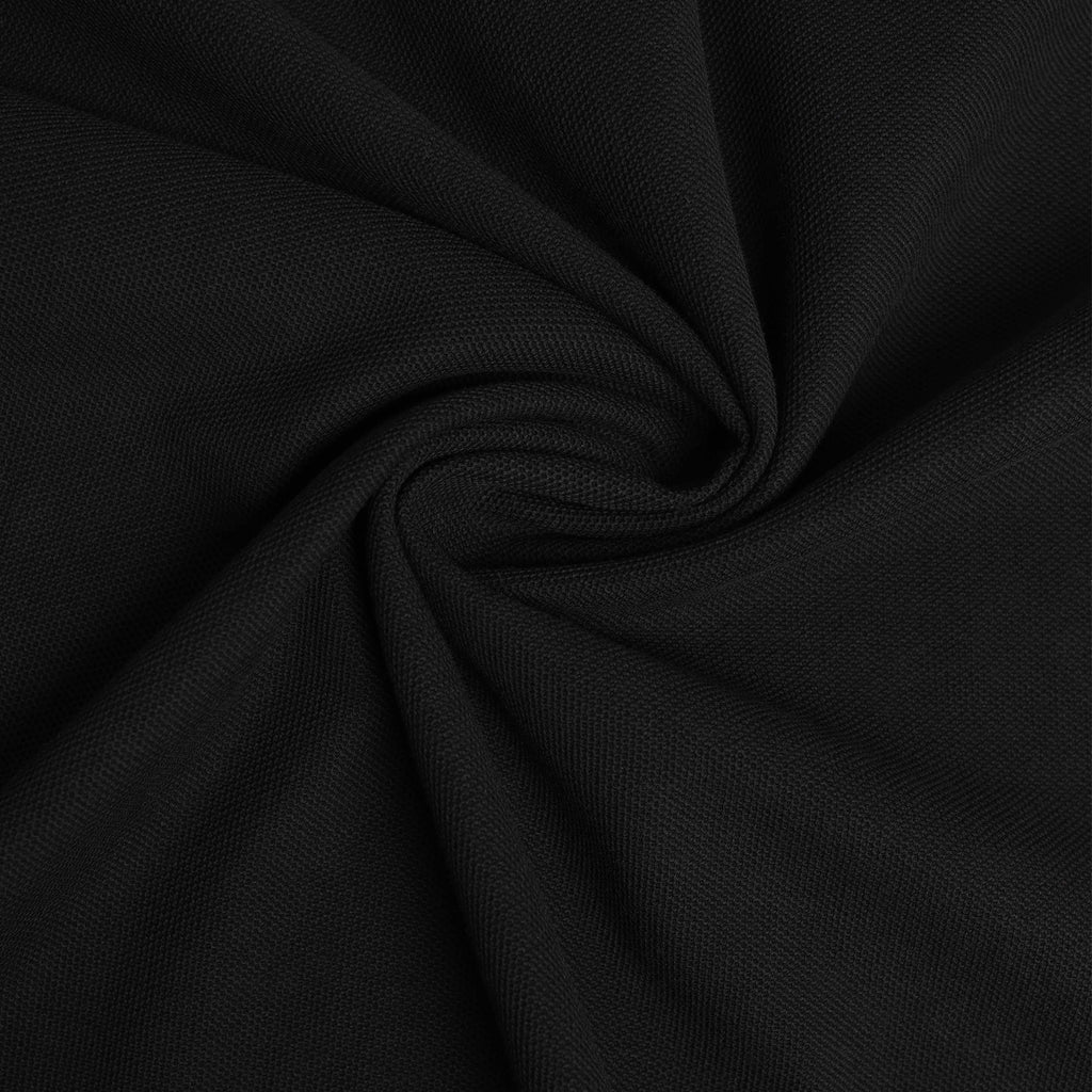 Cotton Textured Polo - ⁠ ⁠Black