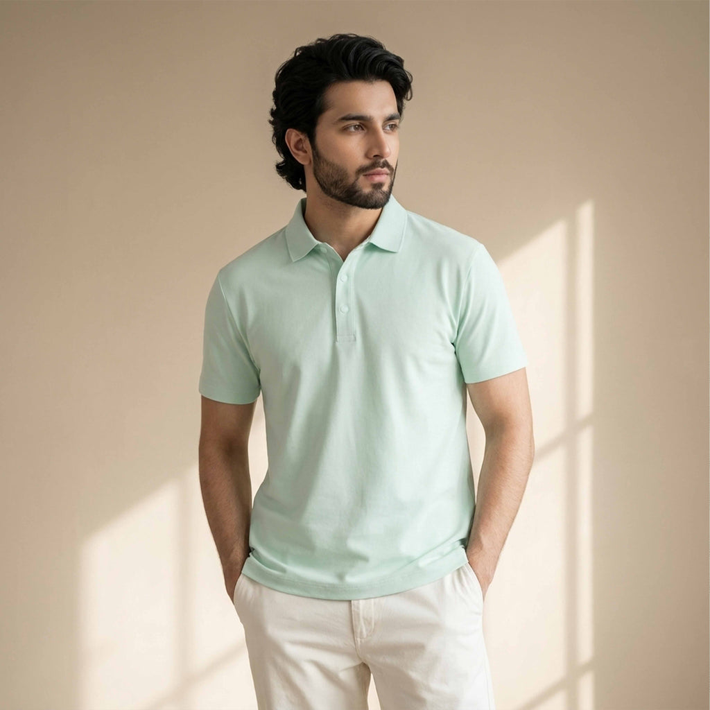 AeroTech Performance Polo - Mint Green