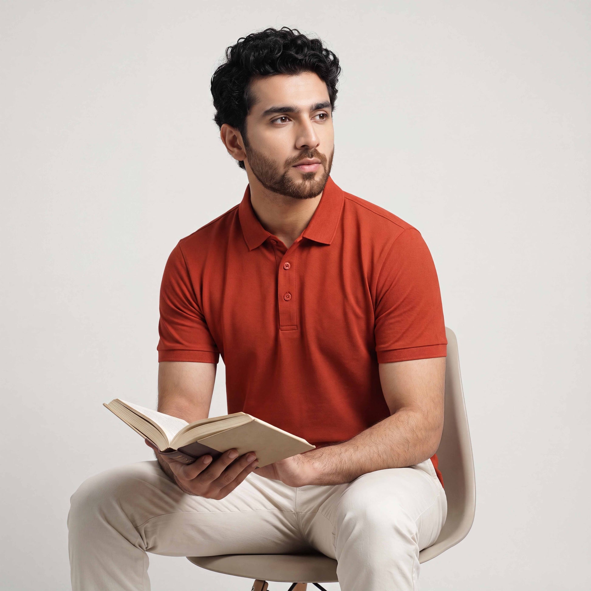 EaseFit Classic Polo - Rust