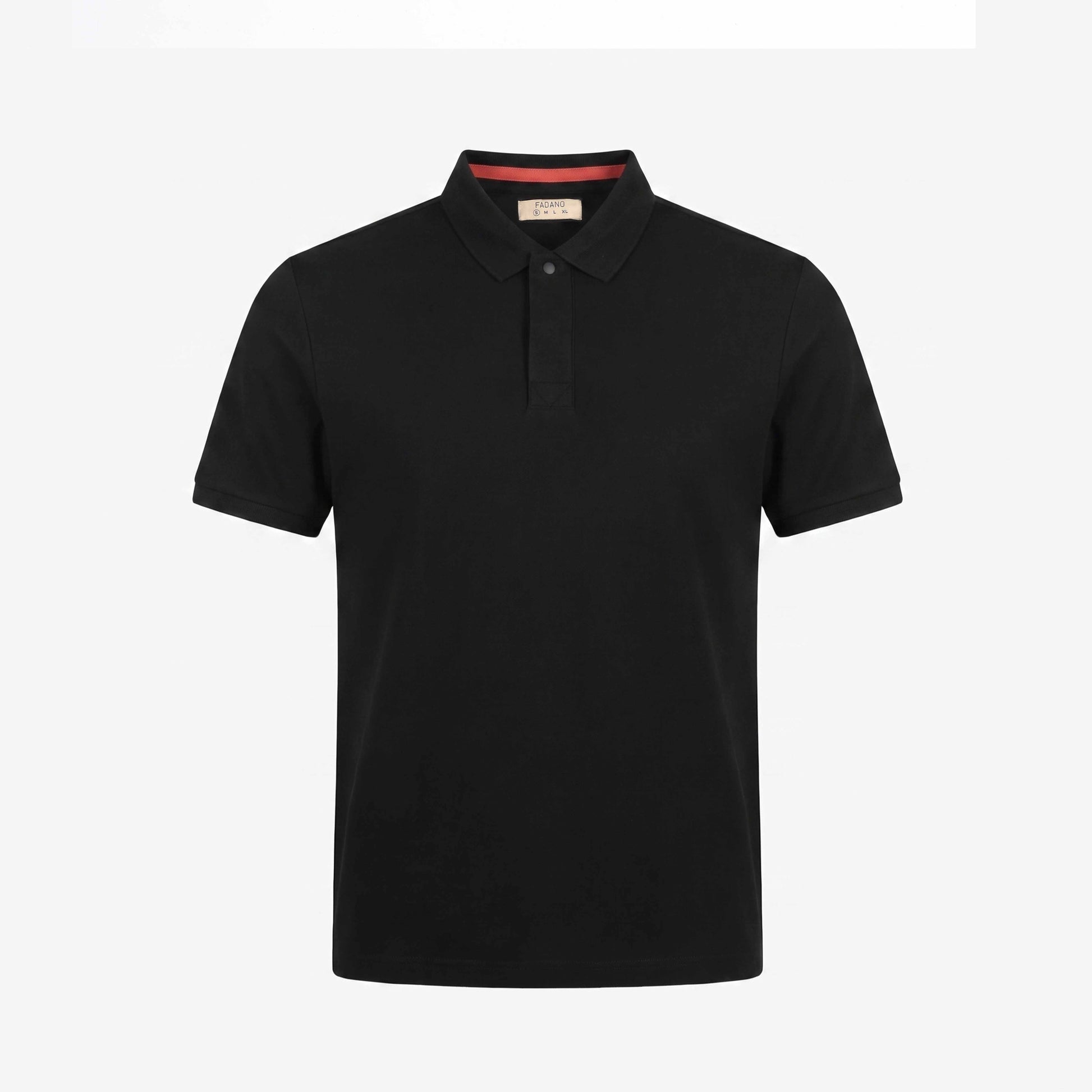 Cotton Textured Polo - ⁠ ⁠Black