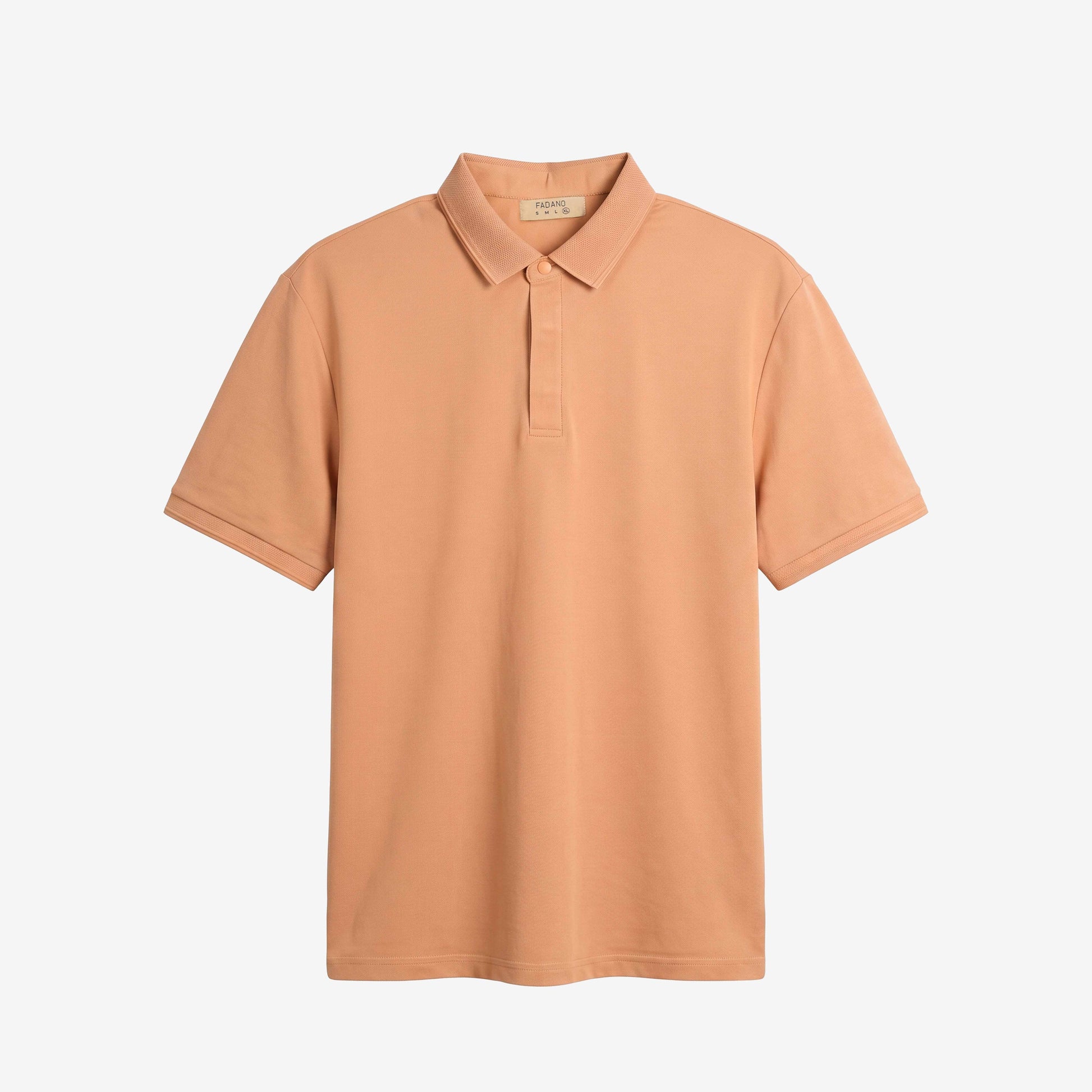 Signature Knit Polo - Peach