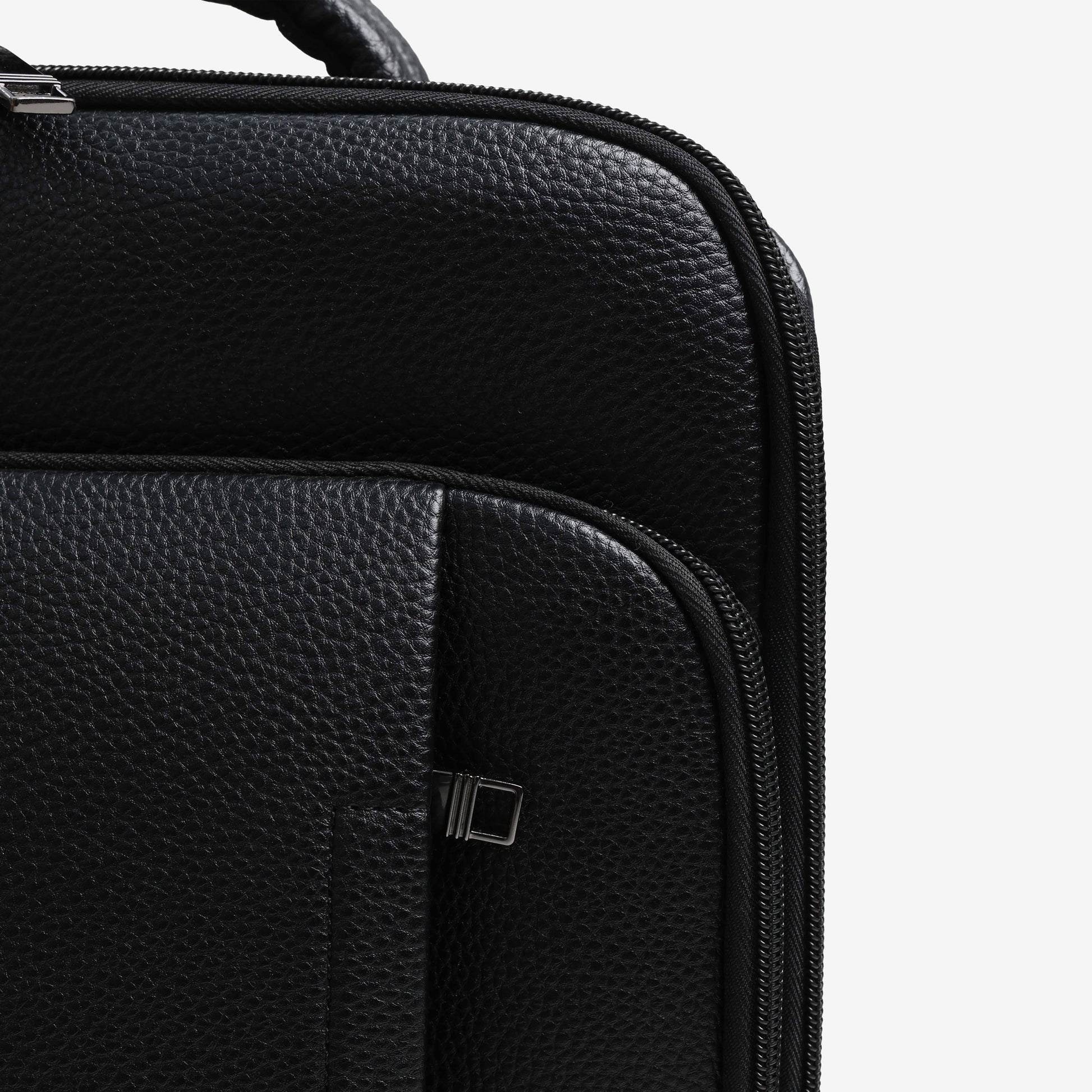 Textured Faux Leather Utility Backpack