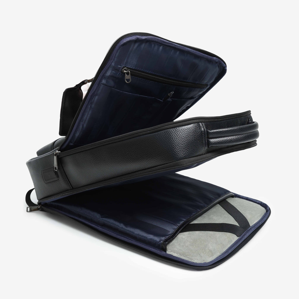 Textured Faux Leather Multifunctional Backpack