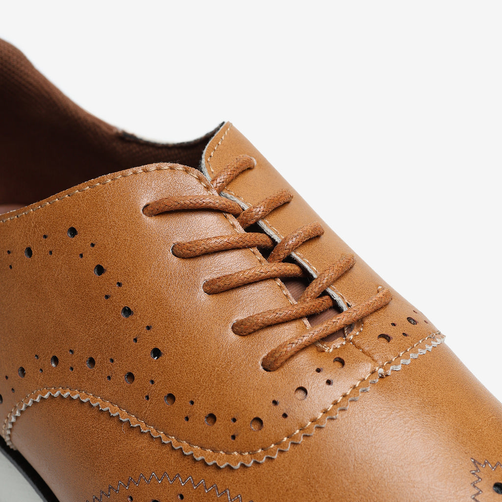 Caliber-Brown-front-closeup-view