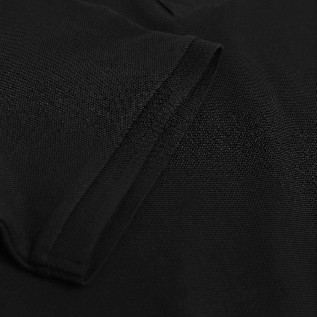 Cotton Textured Polo - ⁠ ⁠Black