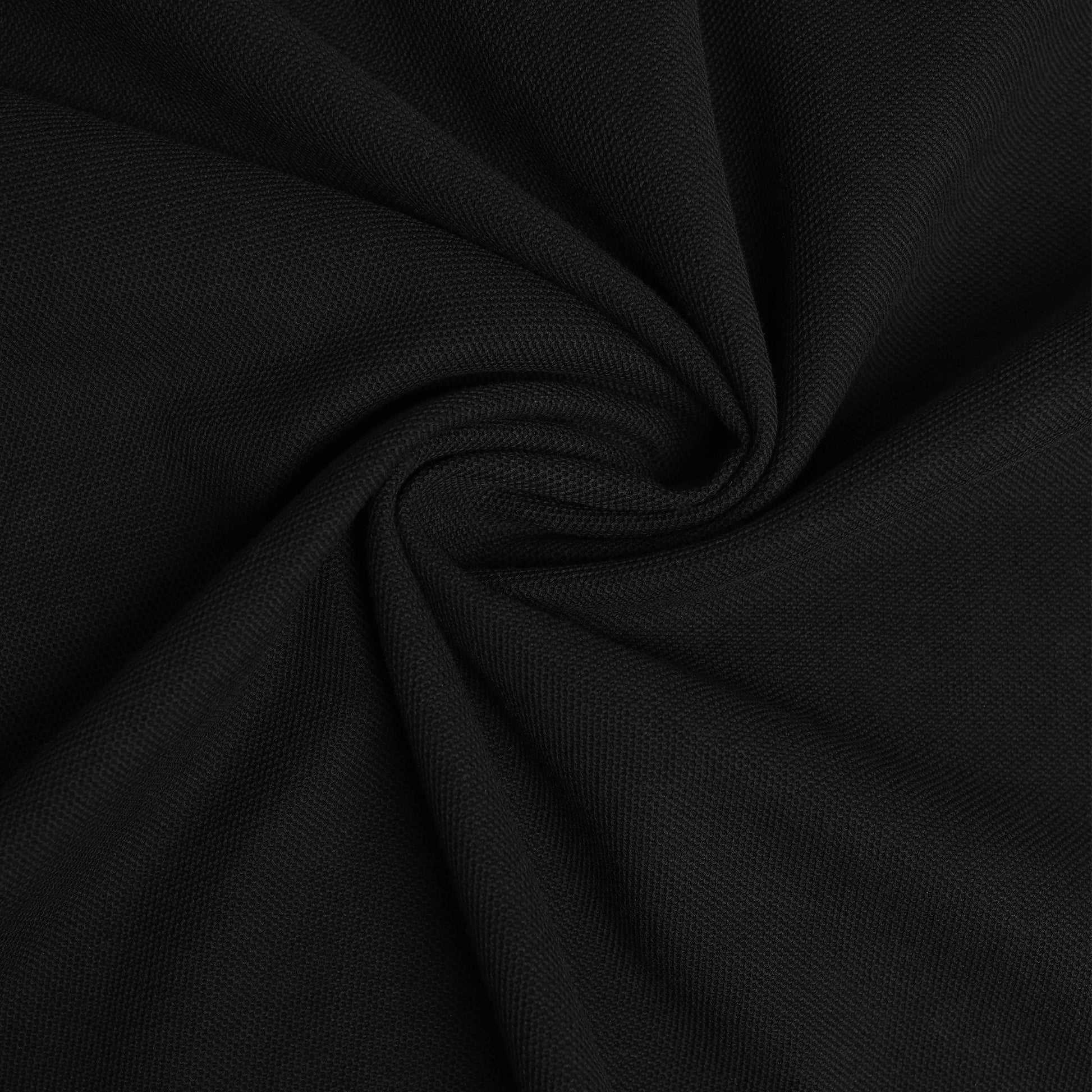 Cotton Textured Polo - ⁠ ⁠Black