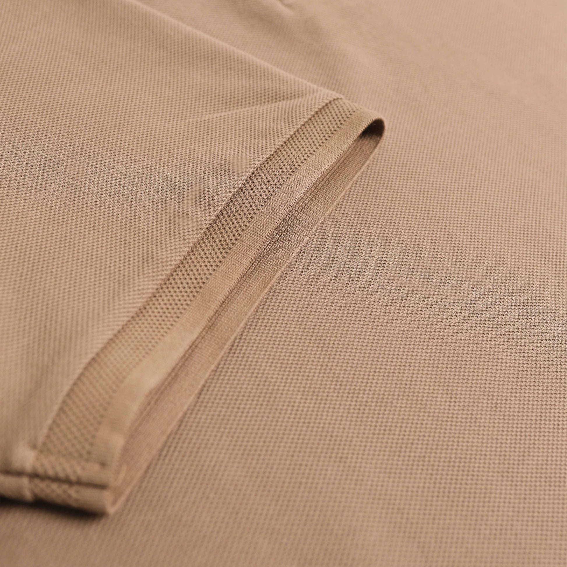 Cotton Textured Polo - ⁠Stone Brown