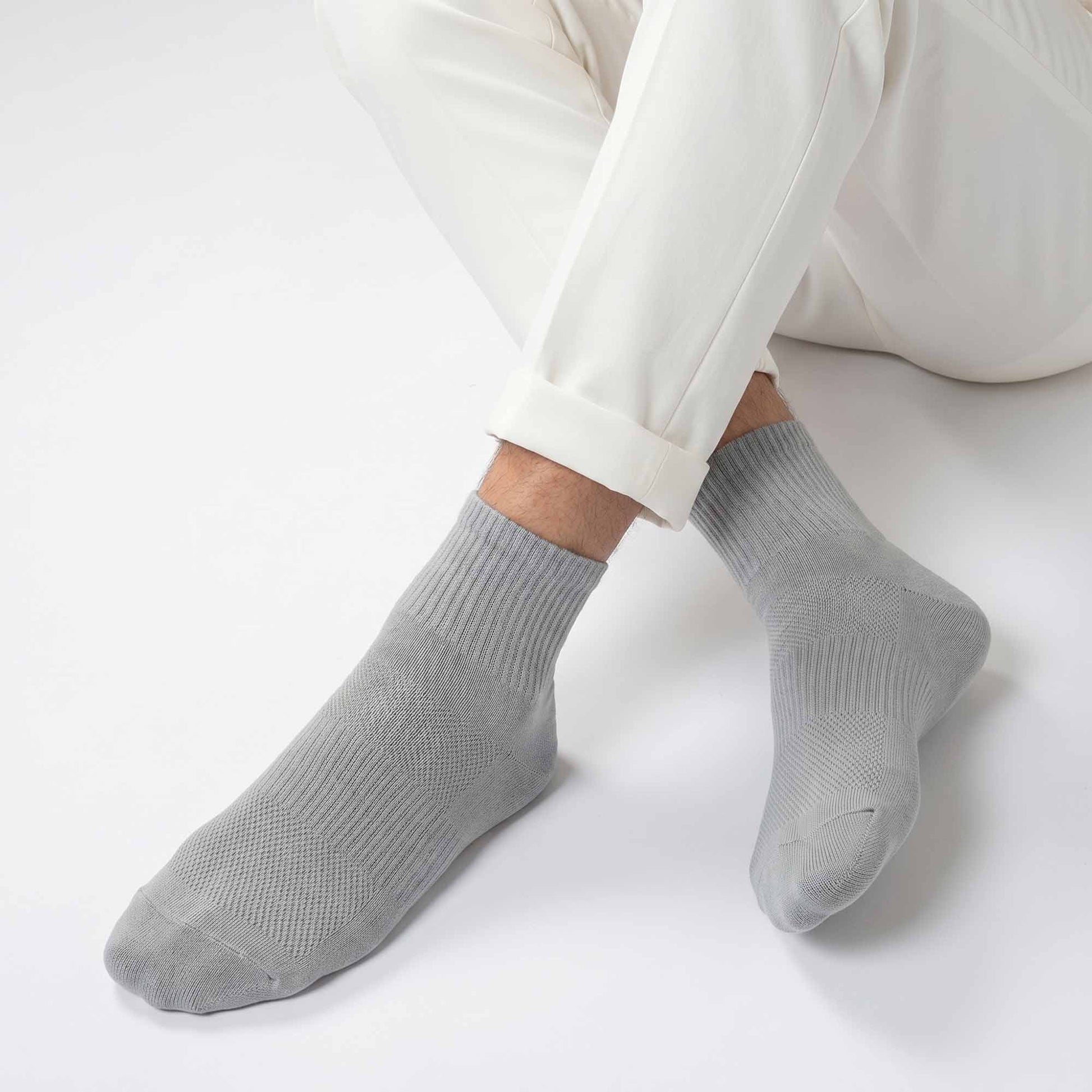 Dynamic Ankle Socks - Light Grey