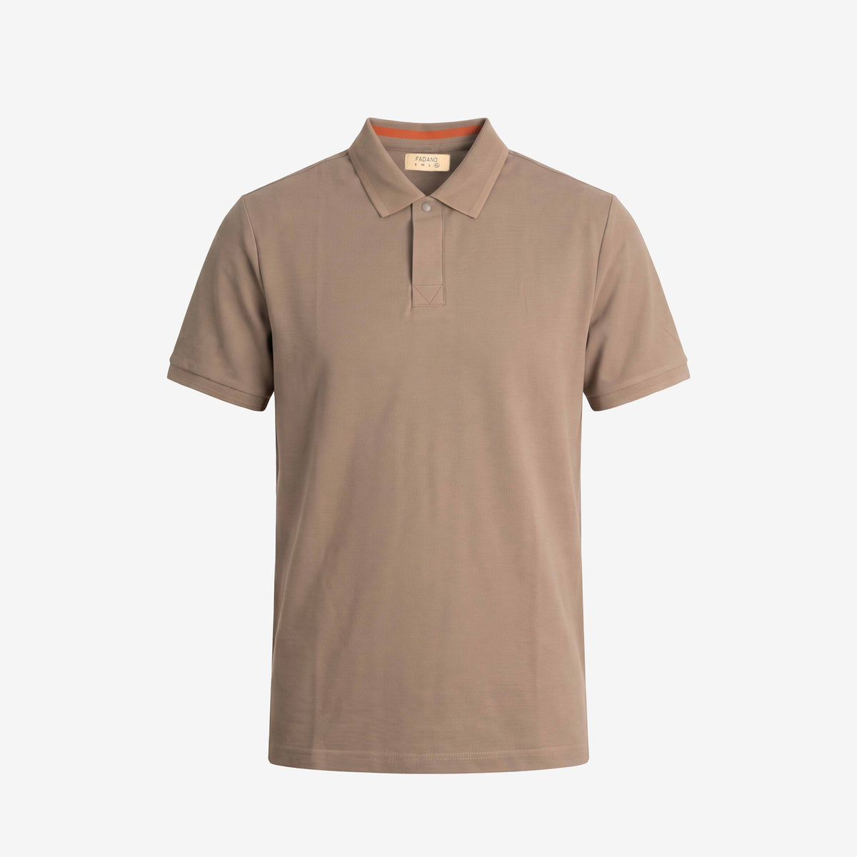 LuxKnit Cotton Polo Shirt in Stone Brown Color by Fadano | Buy Signature Polo Shirts for men in Pakistan