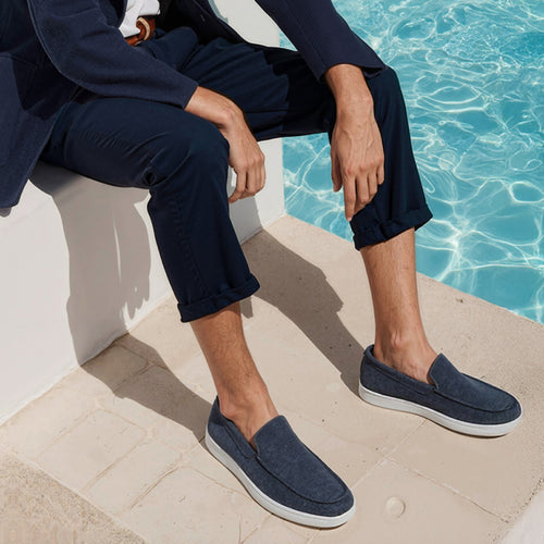 Rhodes Sneaker Loafers - Navy