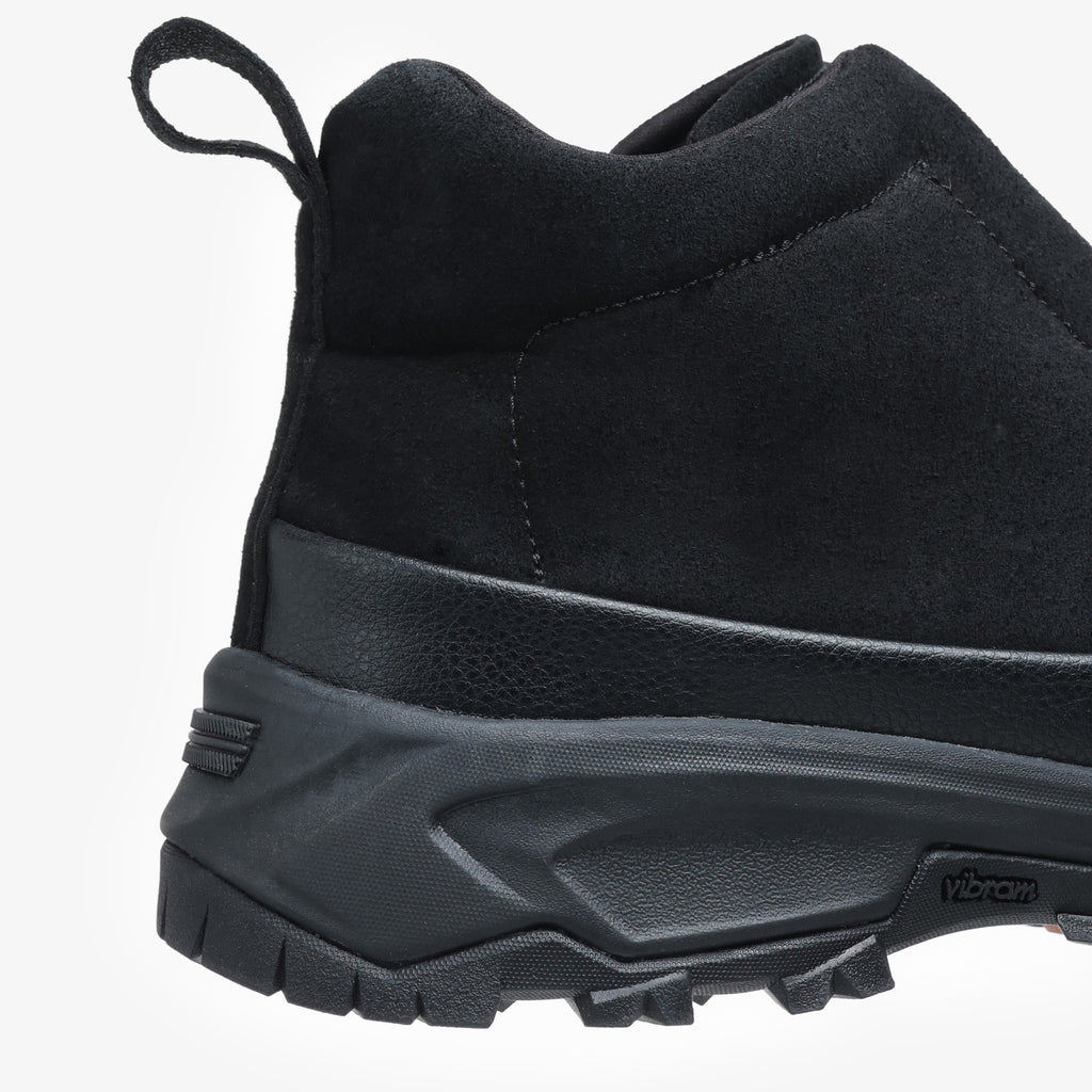 Rolland Terrain Black Sneakers Right Back View Cropped