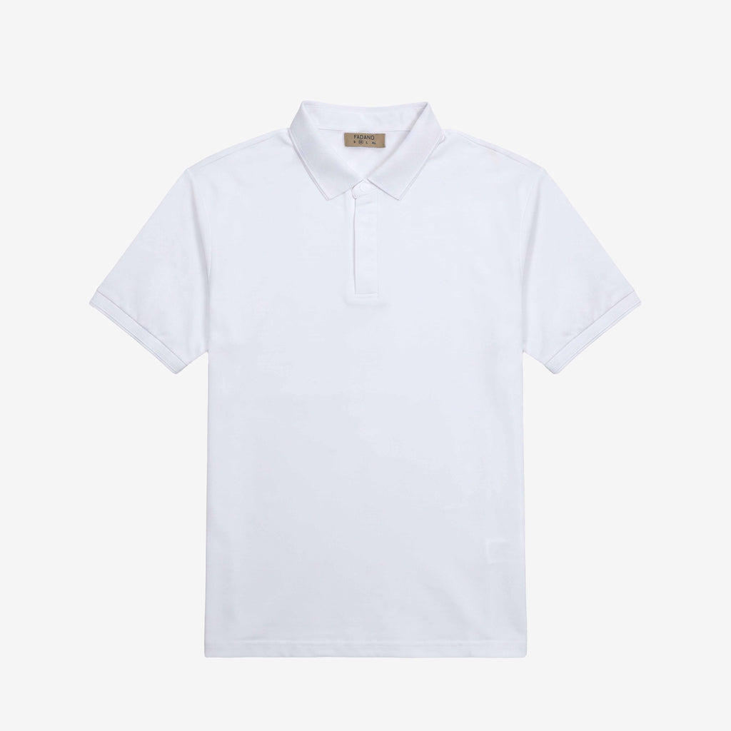 Signature Knit Polo - White