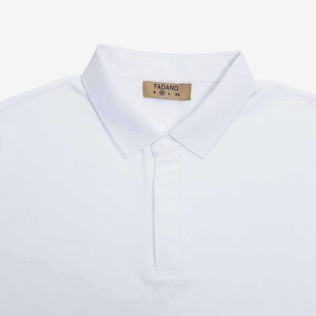 Signature Knit Polo - White