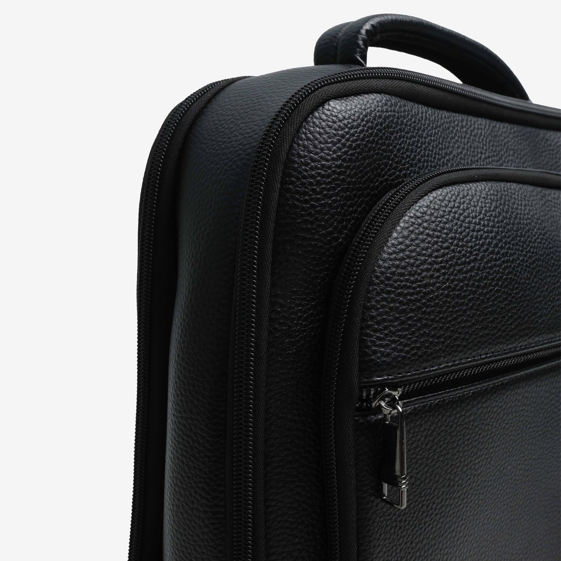 Textured Faux Leather Multifunctional Backpack