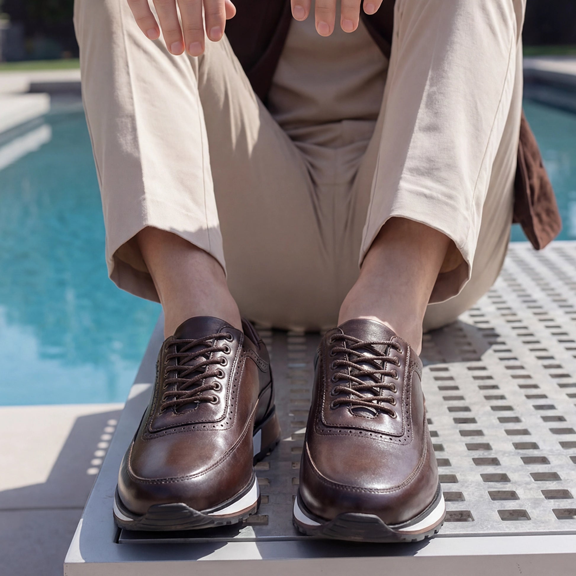 Collins Hybrid Oxfords - Coffee