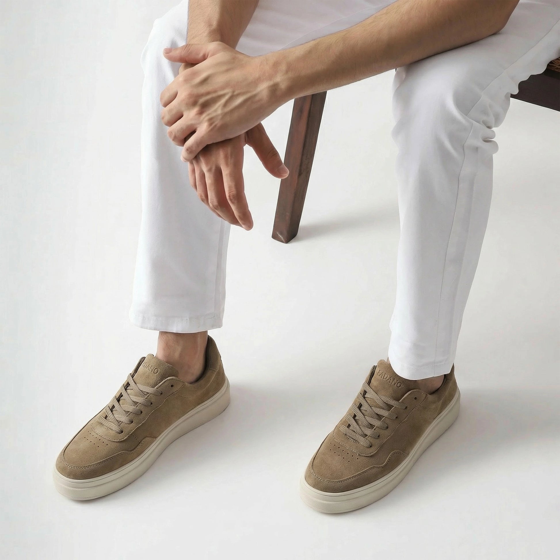 Frantz Court Sneakers - Dark Beige