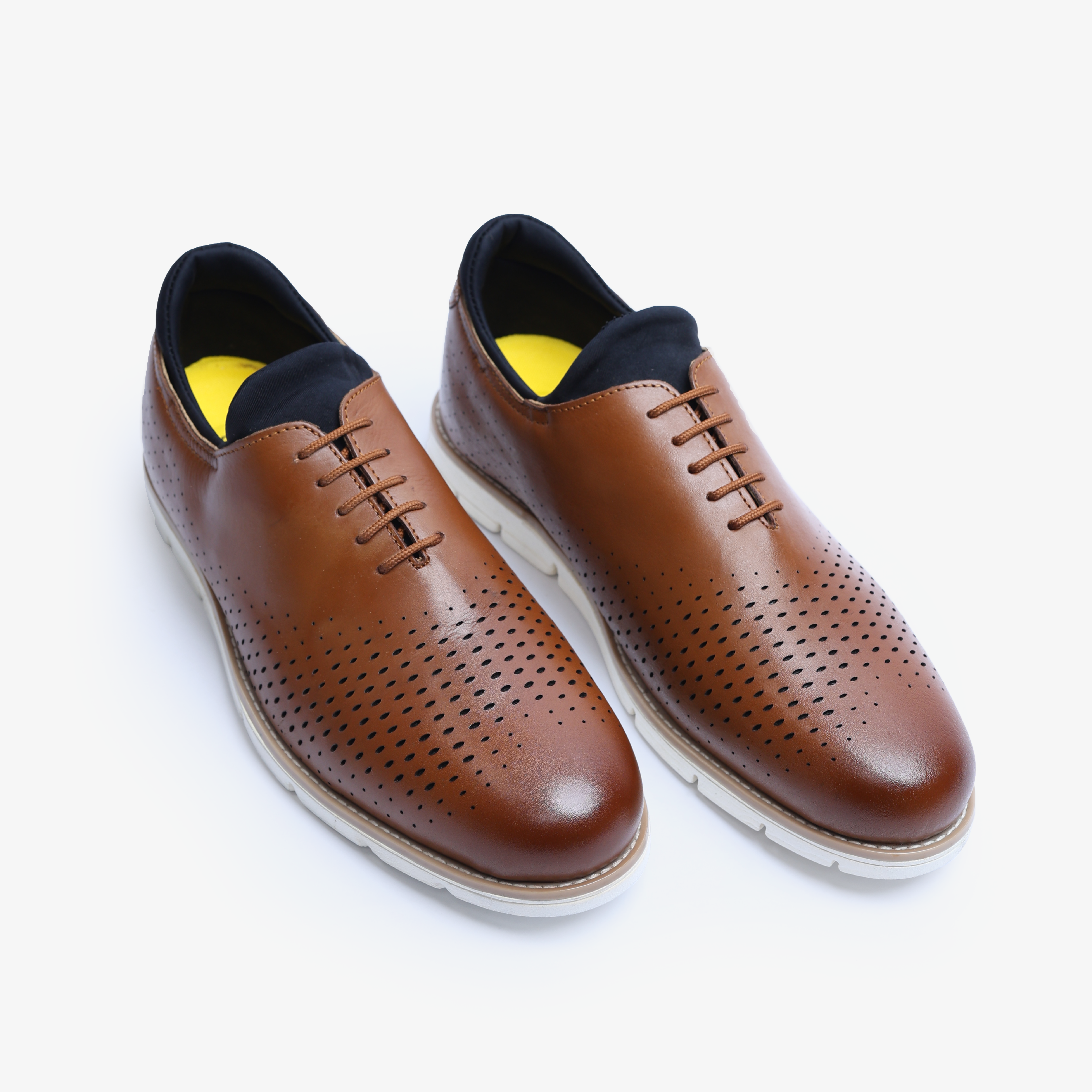 Glides™ Hybrid Business Oxfords (Brown / White)