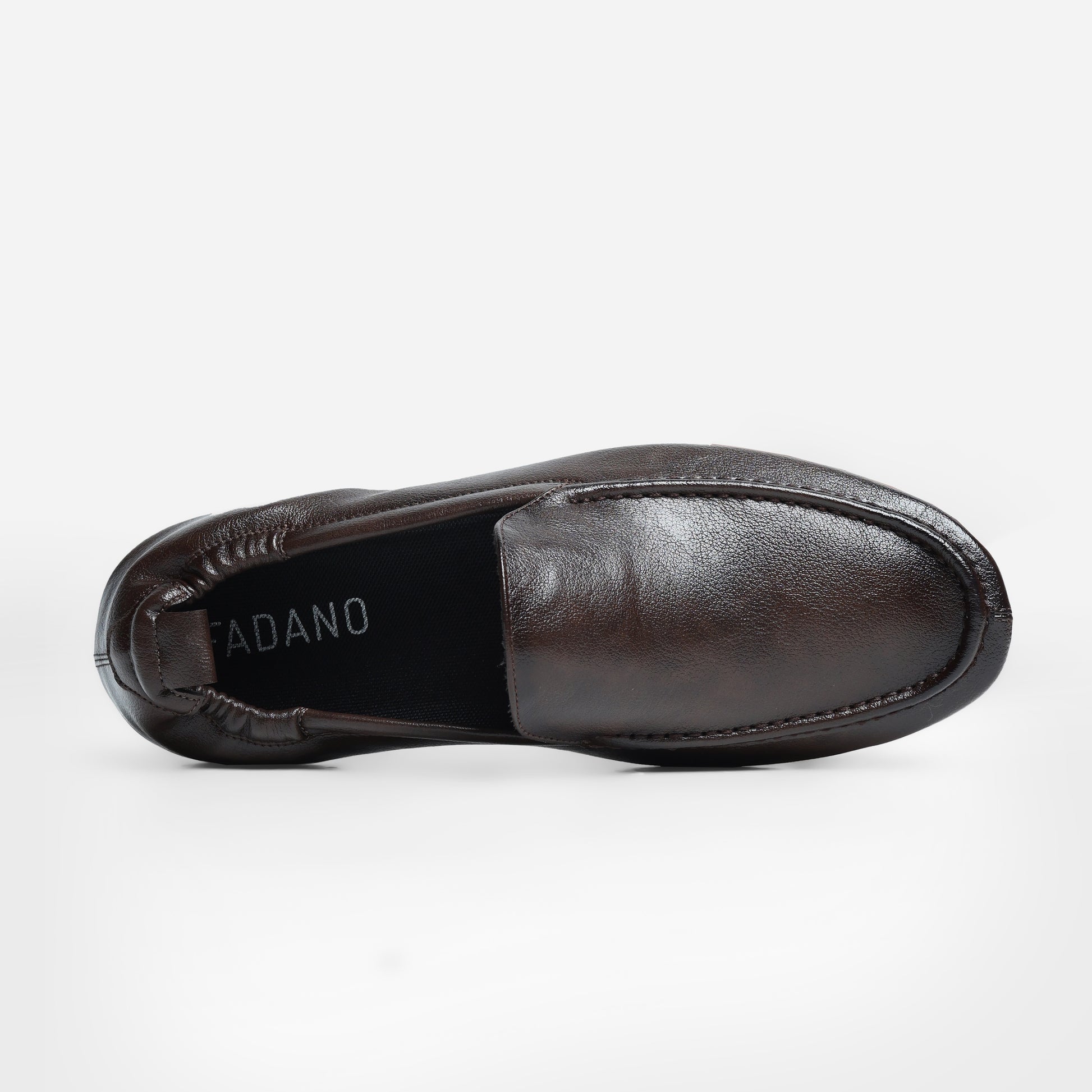 Stratford Driving Loafers in Coffee Brown by Fadano — premium microfiber slip-on shoes for men featuring AeroFlex™ technology, cushioned insoles, and a moc toe design. Ideal for those searching bata shoes for men, almas loafers, or the best loafers for men in Pakistan. Whether you're styling for work, a casual drive, or pairing with shalwar kameez, these branded shoes offer comfort and sophistication. A great pick among best men shoes brands in Pakistan and alternatives to ndure shoes or hush puppies.
