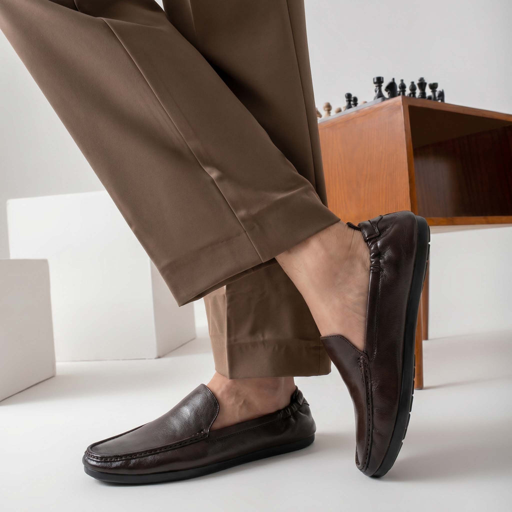 Stratford Driving Loafers - Coffee