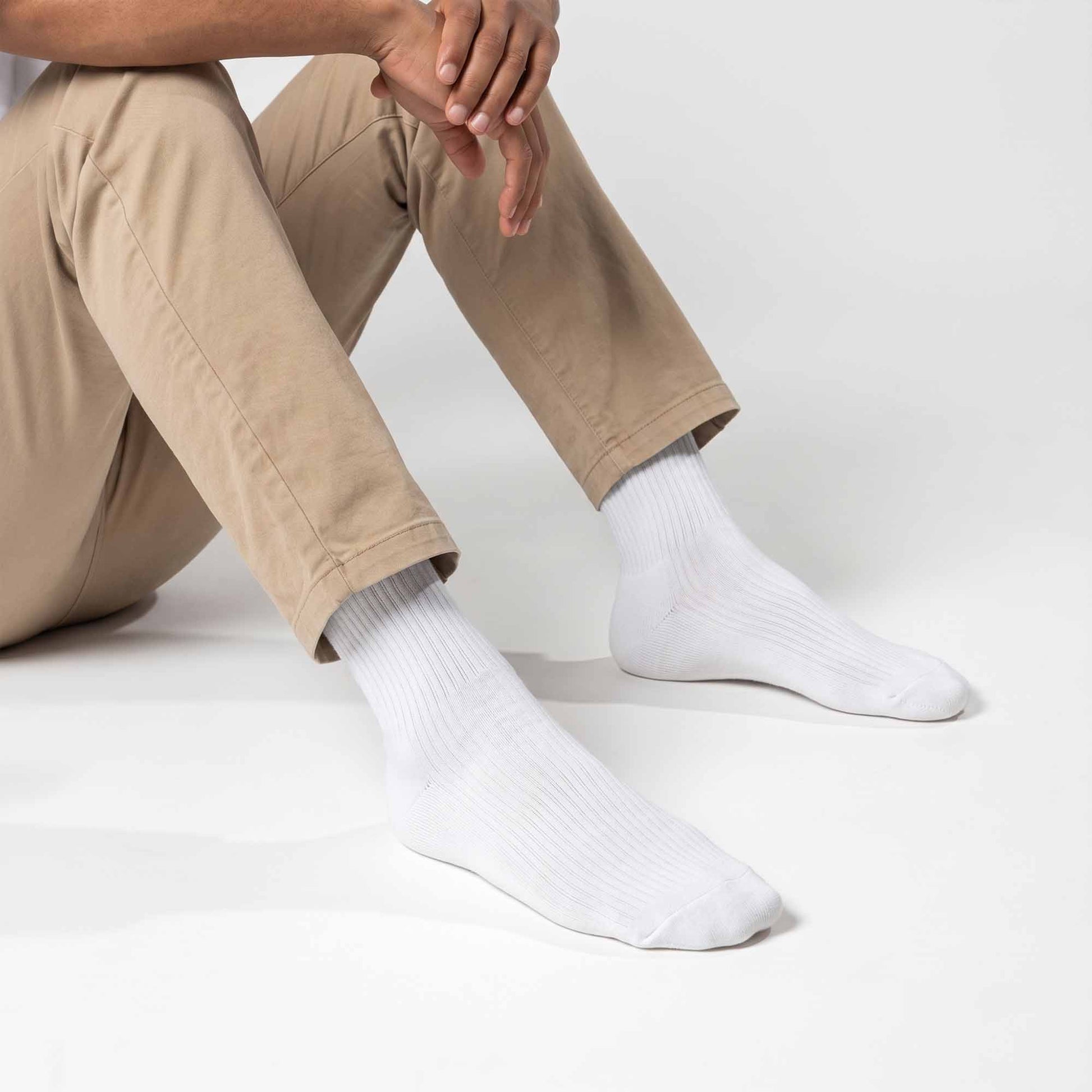 Essential Lycra Socks - White
